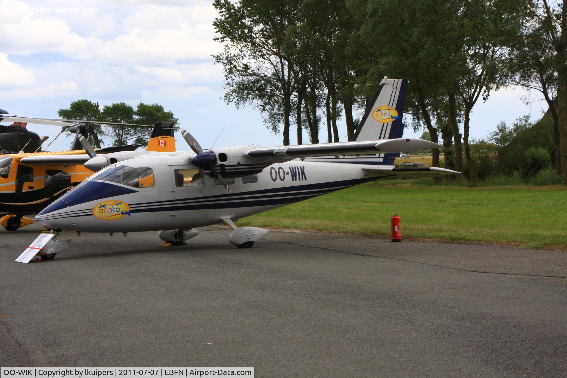 OO-WIK, 1978 Partenavia P-68B C/N 152, At the Belgian Air Component's Open Door in July 2011