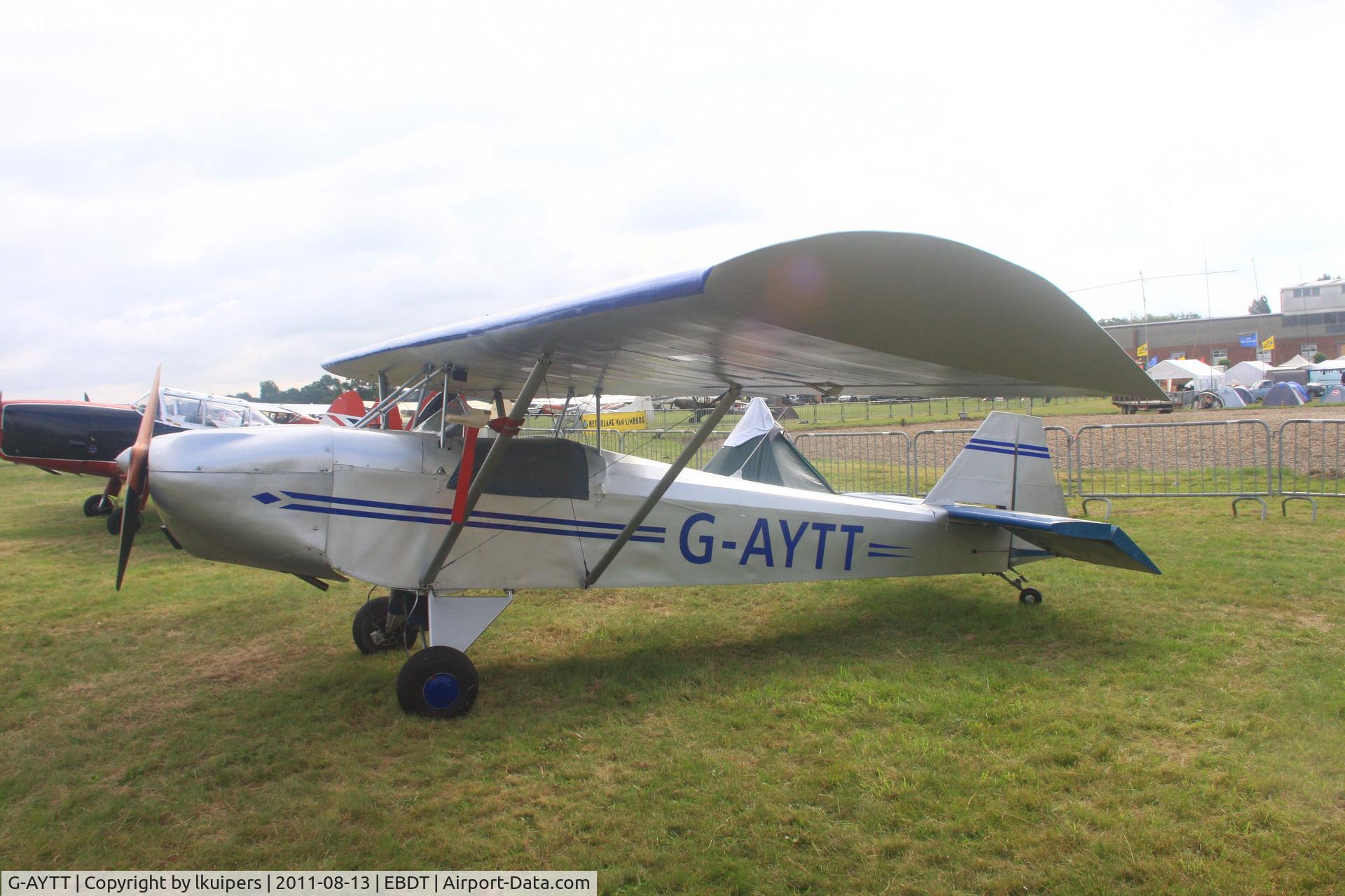 G-AYTT, 1973 Luton LA-3 Minor (Phoenix PM-3) C/N PFA 841, This aircraft visited the 2011 Old Timer Flyin at Schaffen Diest