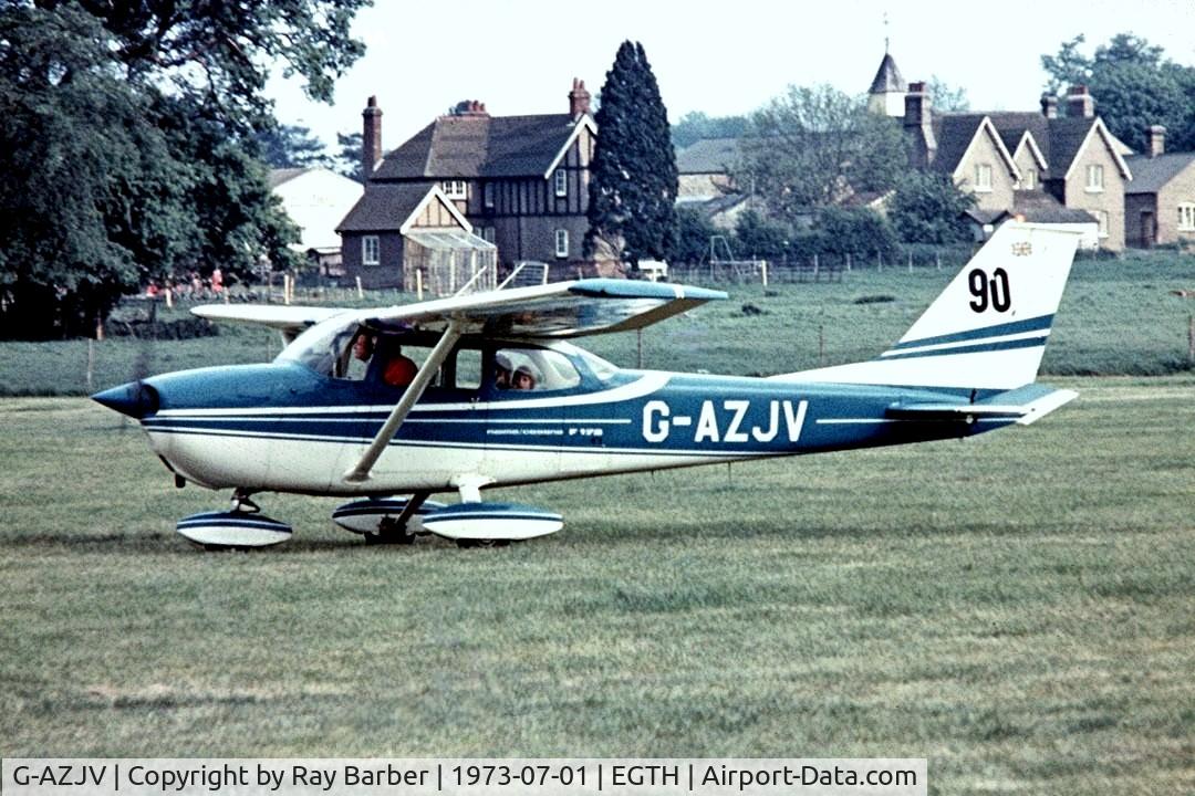 G-AZJV, 1971 Reims F172L Skyhawk C/N 0810, R/Cessna F.172L Skyhawk [0810] Old Warden~G 01/07/1973