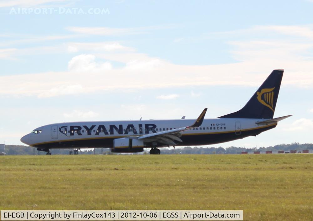 EI-EGB, 2009 Boeing 737-8AS C/N 38491, Ryanair Boeing 737-800 at London Stansted