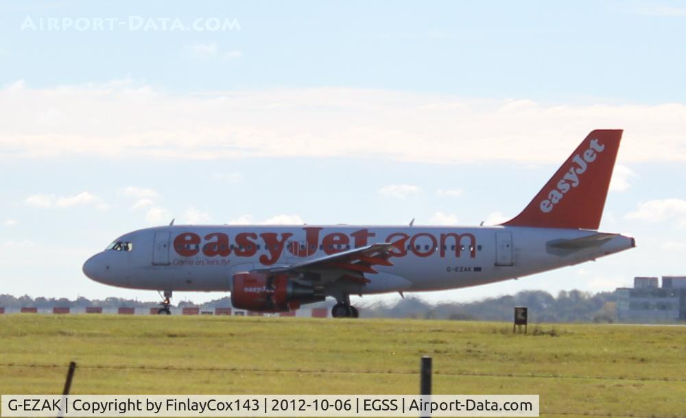 G-EZAK, 2006 Airbus A319-111 C/N 2744, easyJet Airbus A319-100 at London Stansted
