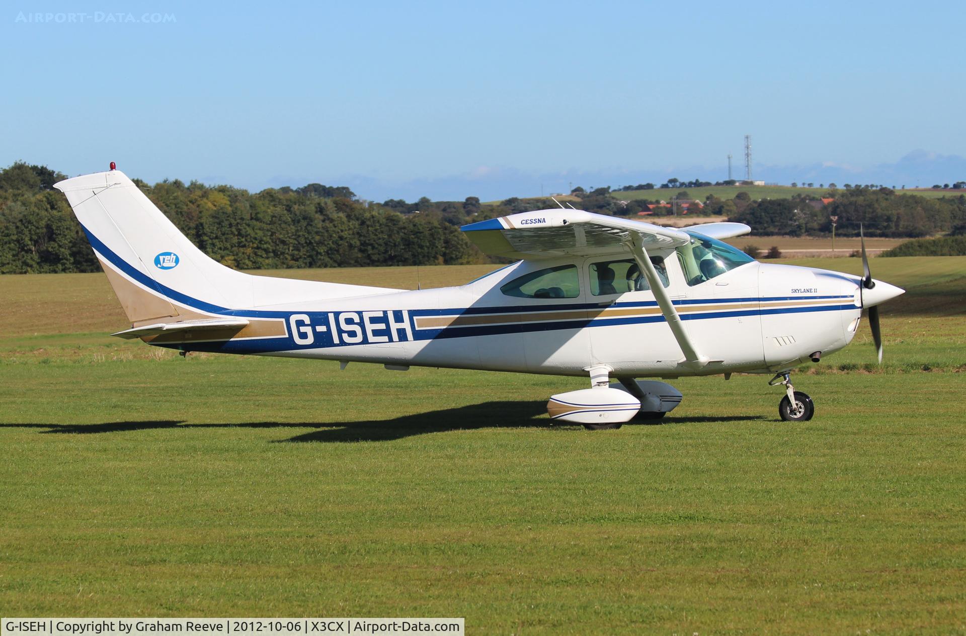 G-ISEH, 1981 Cessna 182R Skylane C/N 182-67843, Just landed.