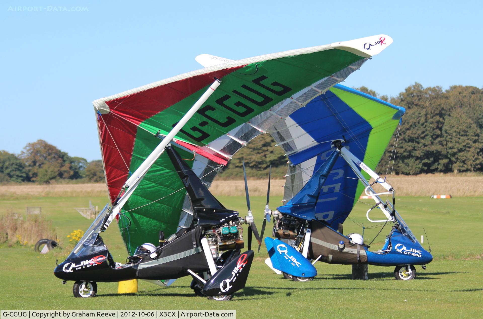 G-CGUG, 2010 P&M Aviation QuikR C/N 8557, Parked at Northrepps.