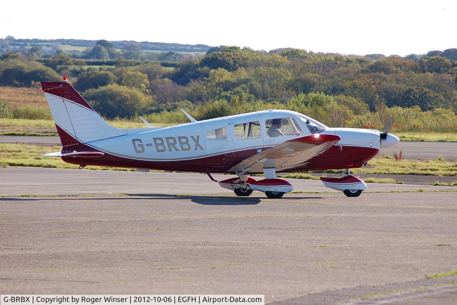 G-BRBX, 1976 Piper PA-28-181 Cherokee Archer II C/N 28-7690185, Visiting Cherokee Archer II.