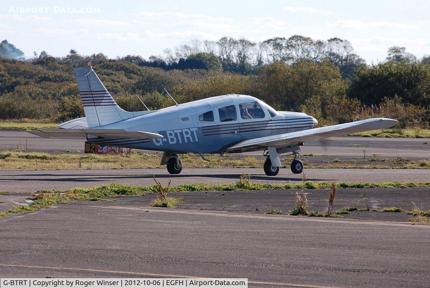 G-BTRT, 1975 Piper PA-28R-200 Cherokee Arrow C/N 28R-7535270, Visiting Cherokee Arrow.