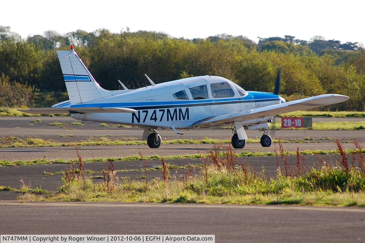 N747MM, 1973 Piper PA-28R-200 Cherokee Arrow II C/N 28R-7335445, Visiting Cherokee Arrow II.