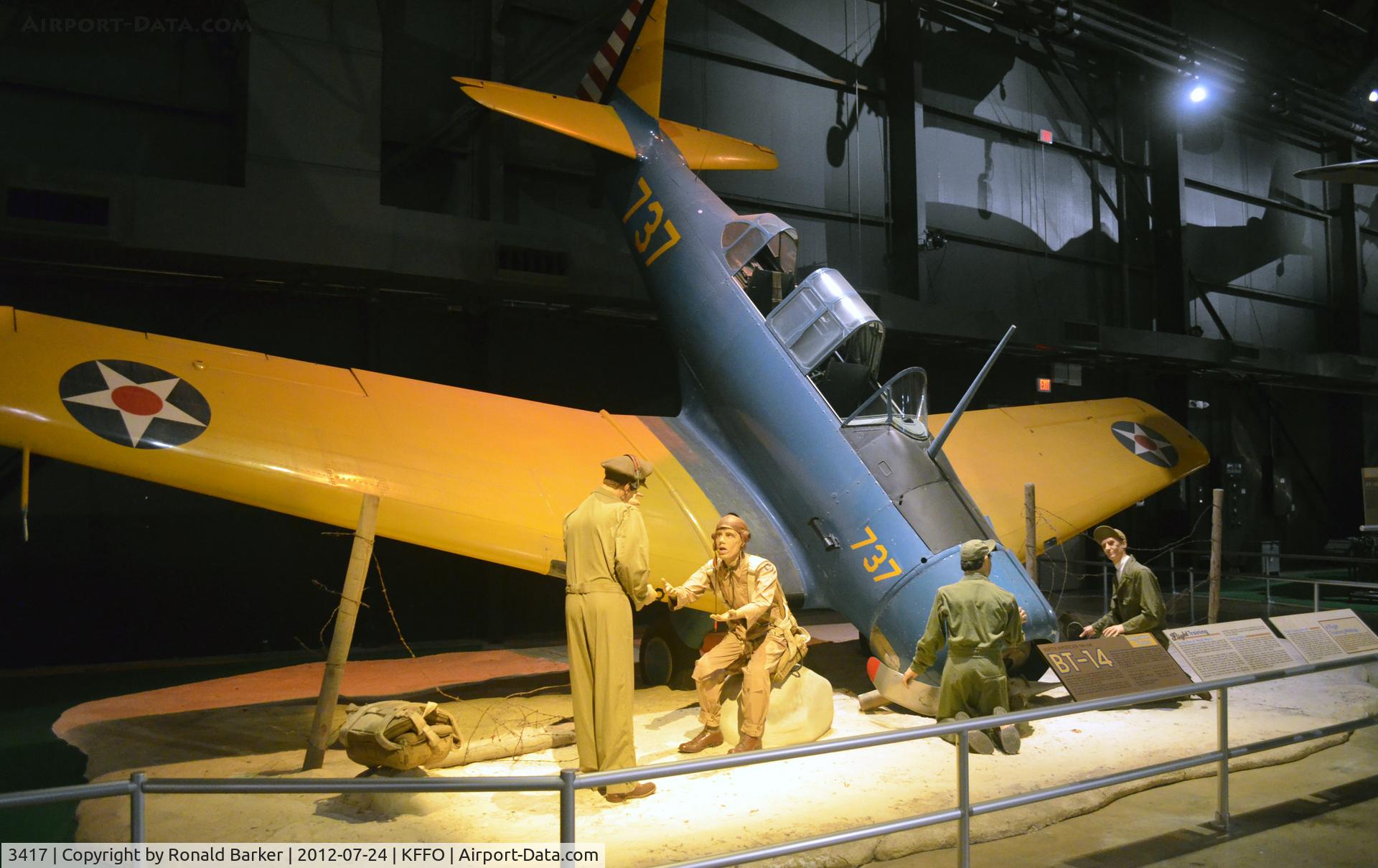 3417, North American NA-64 Yale C/N 64-2168, AF Museum  BT-14