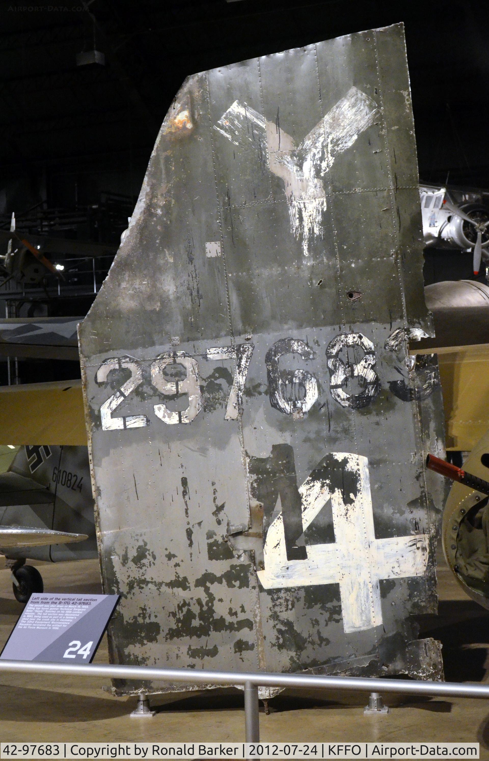 42-97683, Boeing- Lockheed-Vega B-17G-25-VE C/N 7-48, AF Museum  Shot down 15 Mar 1945