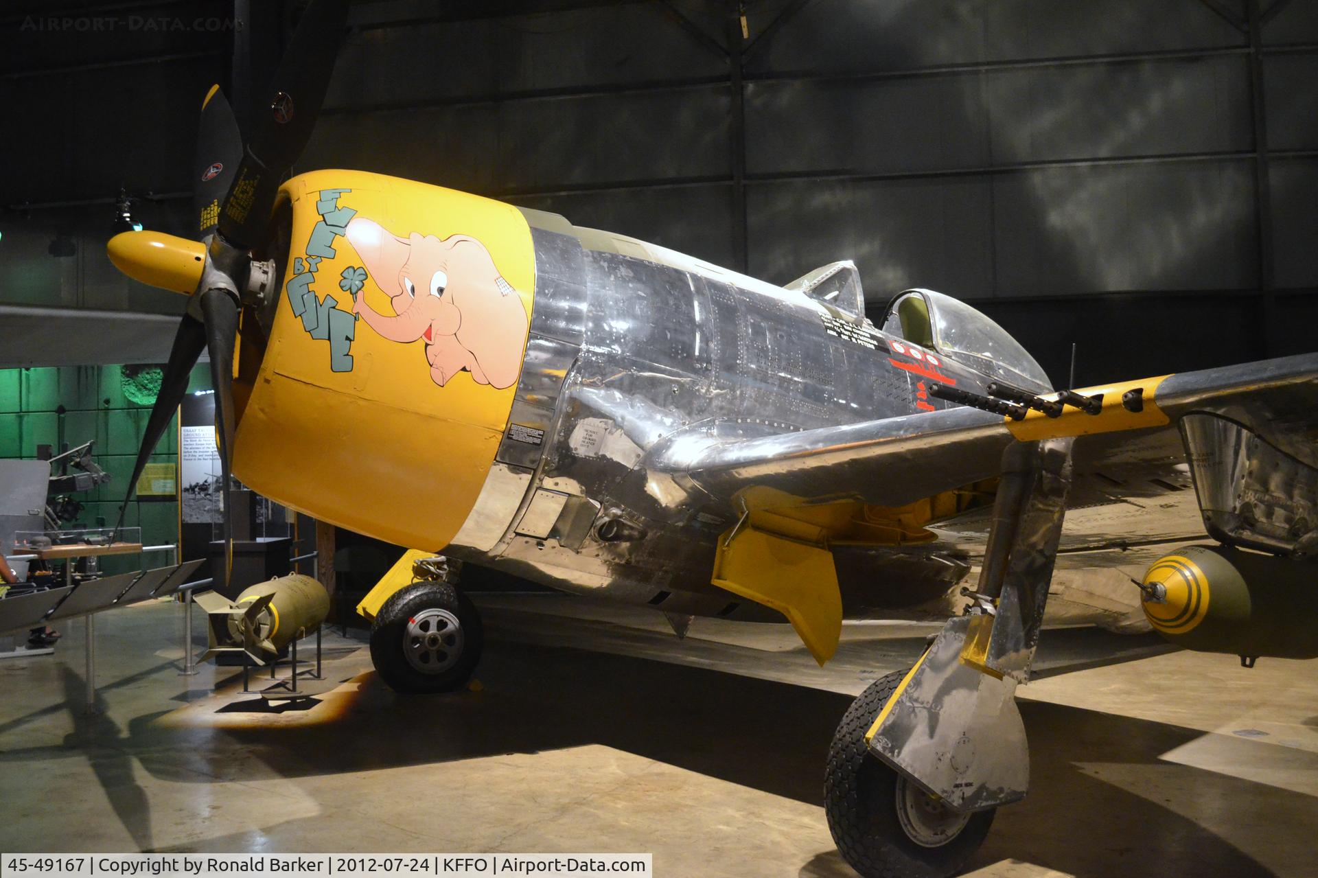 45-49167, 1942 Republic P-47D-15-RA Thunderbolt C/N 399-55706, AF Museum  shaown as 44-32718
