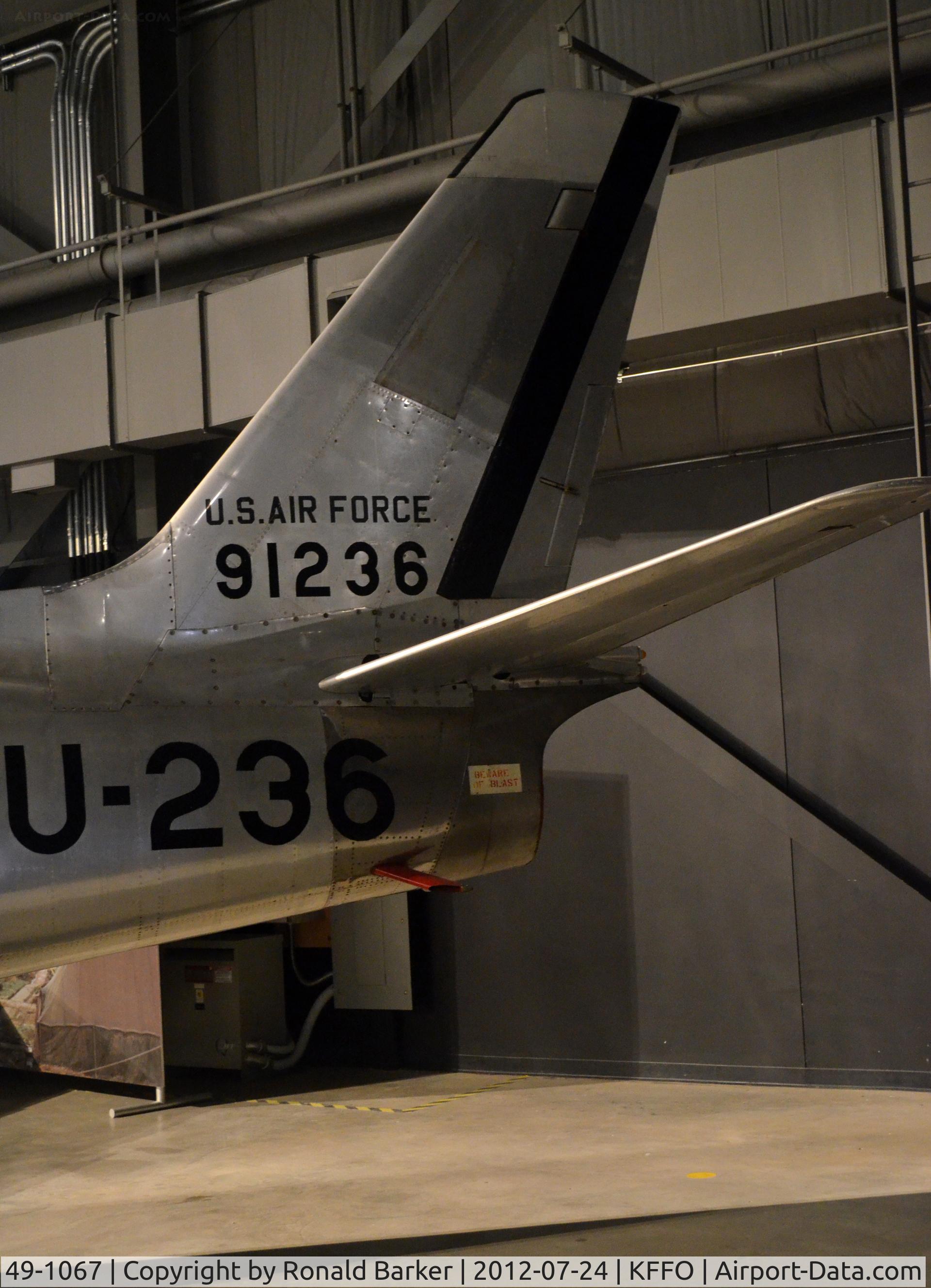 49-1067, 1949 North American F-86A-5-NA Sabre C/N 161-61, AF Museum