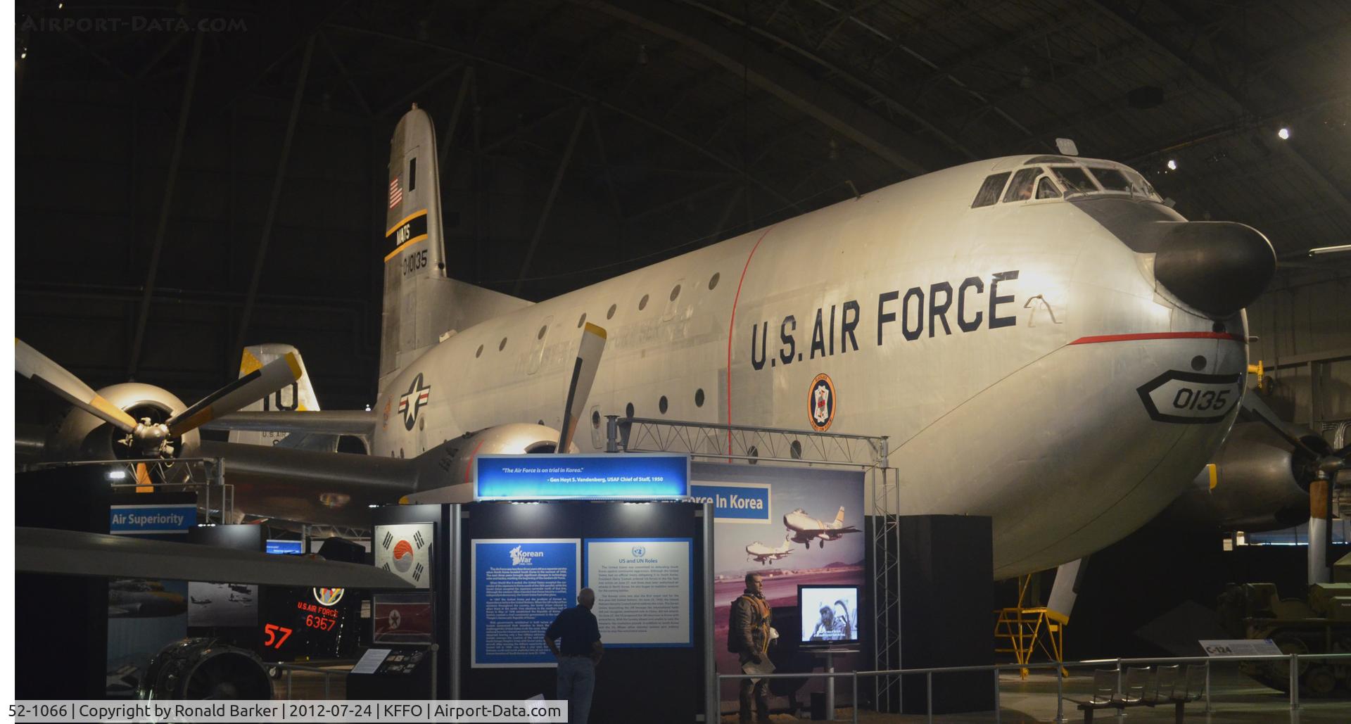 52-1066, 1951 Douglas C-124A-DL Globemaster II C/N 43975, AF Museum shown as 51-0135