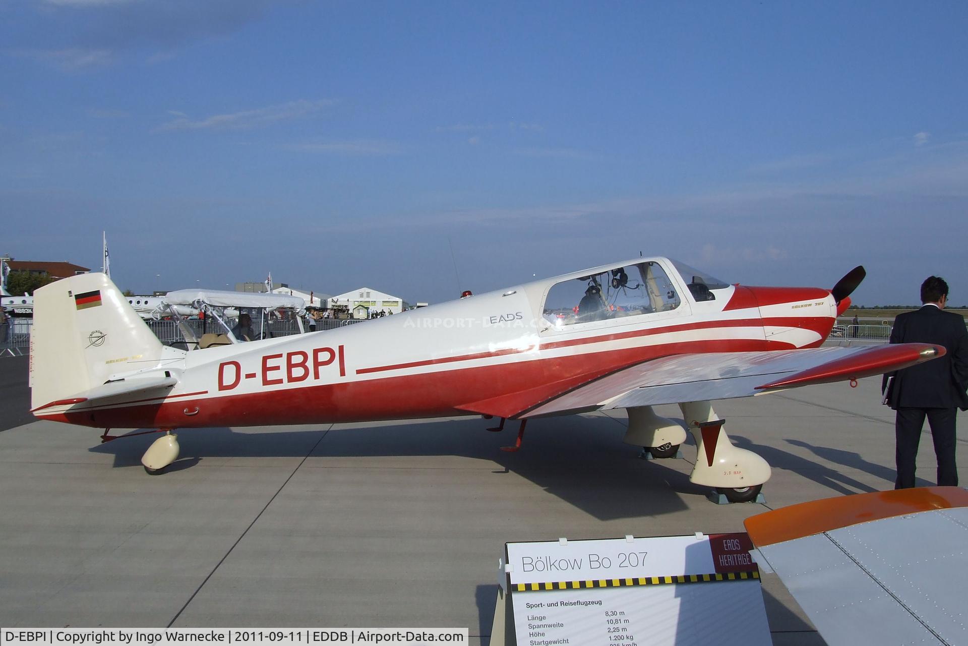 D-EBPI, 1962 Bolkow Bo-207 C/N 237, Bölkow Bo 207 at ILA 2012, Berlin