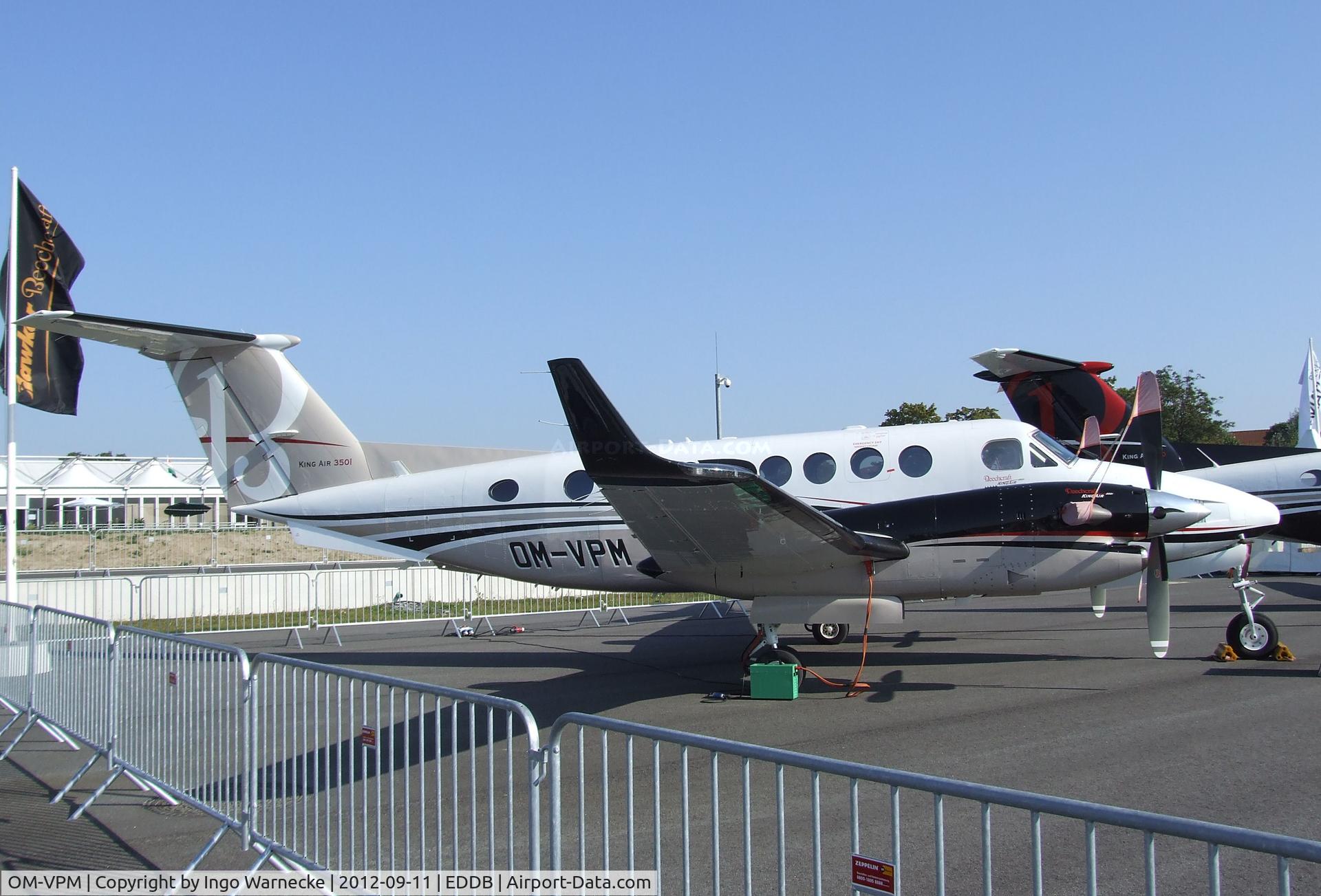 OM-VPM, Hawker Beechcraft 350 King Air (B300) C/N FL-700, Hawker Beechcraft King Air 350i at ILA 2012, Berlin