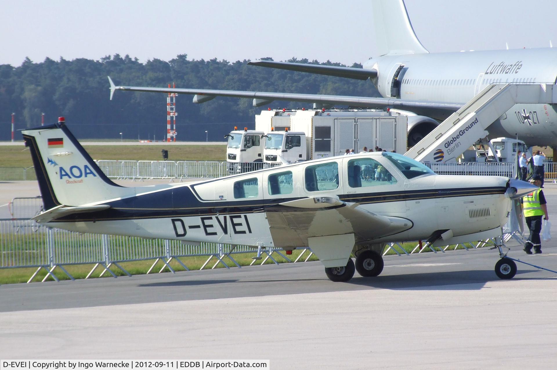 D-EVEI, Beech A36 Bonanza 36 C/N E-2722, Beechcraft A36 Bonanza at the ILA 2012, Berlin