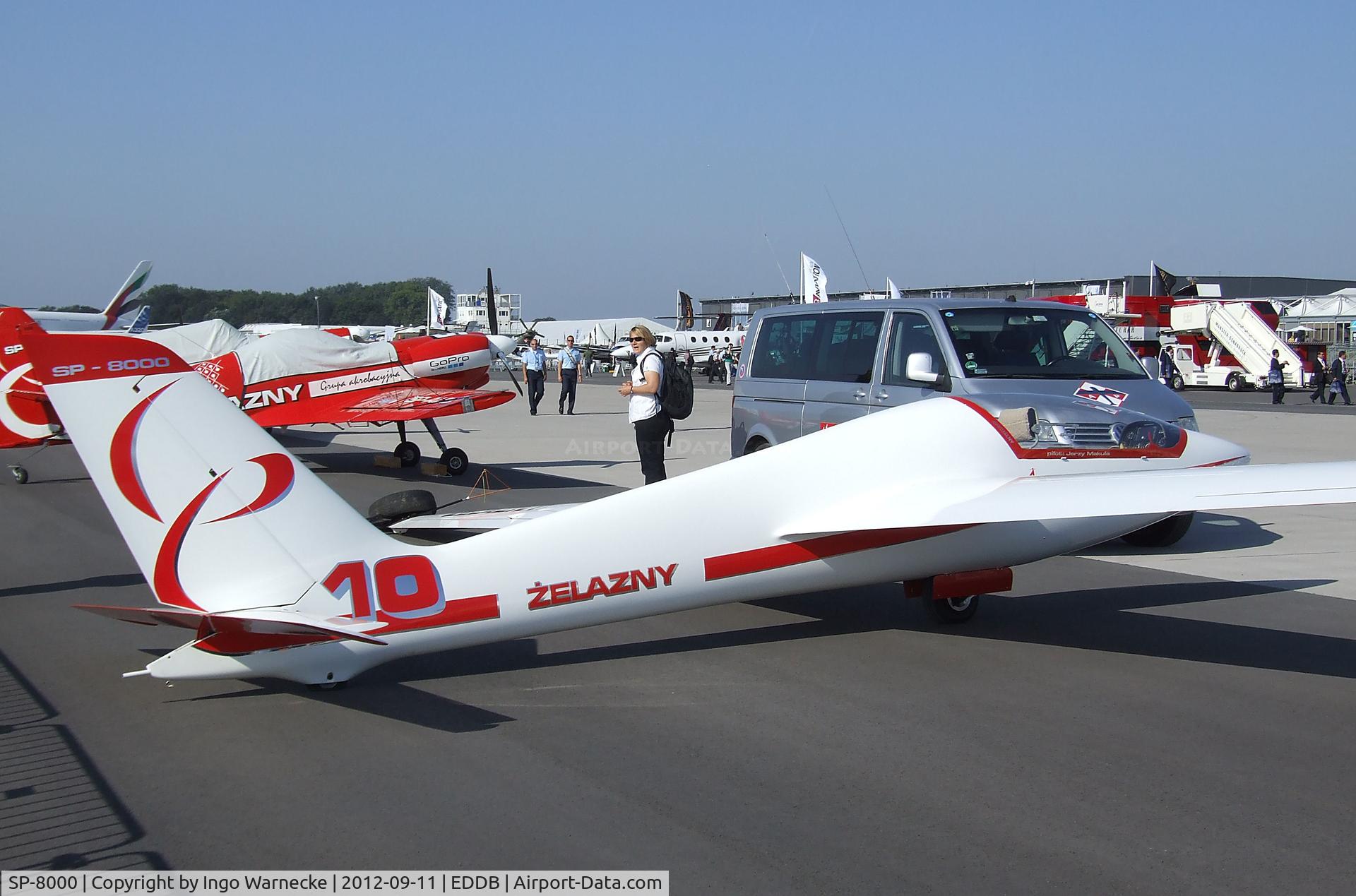 SP-8000, Marganski MDM-1 Solo Fox C/N P-11, Marganski & Myslowski MDM-1 Solo Fox of the Zelazny aerobatic team at the ILA 2012, Berlin