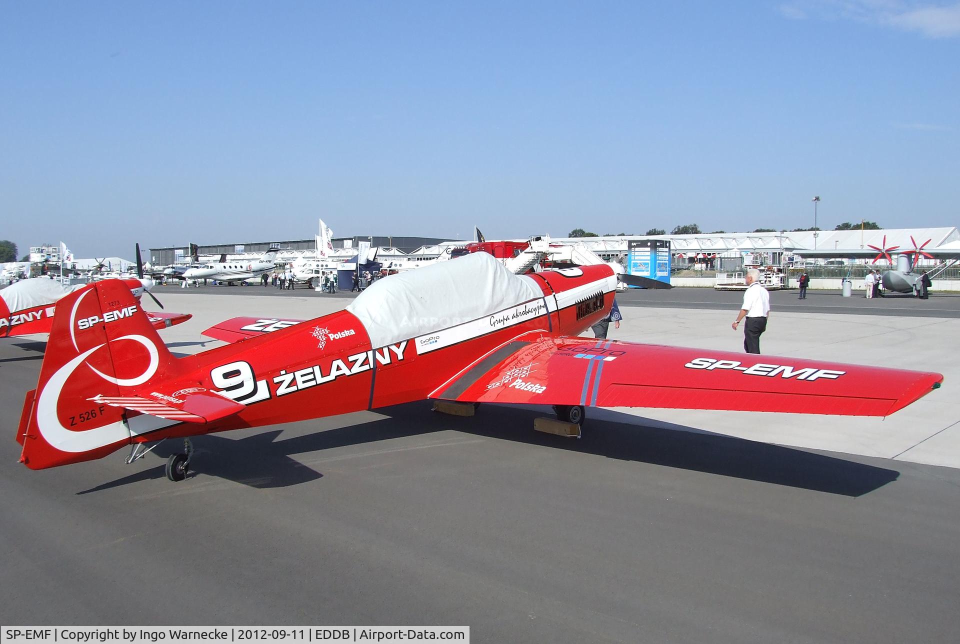 SP-EMF, Zlin Z-526F Trener Master C/N 1273, Zlin Z-526F Trener Master of the Zelazny aerobatic team at the ILA 2012, Berlin