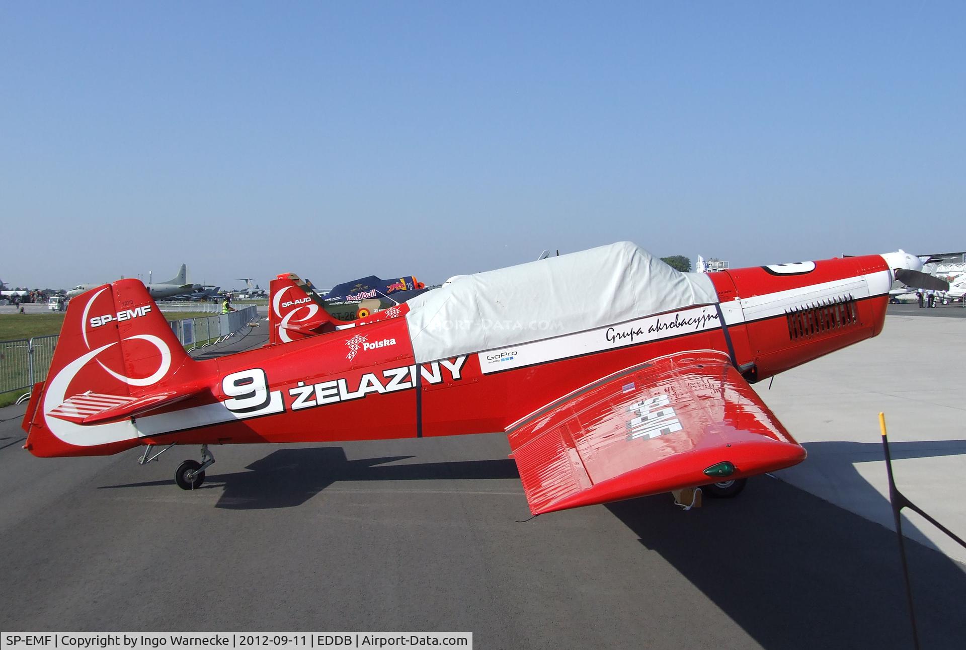SP-EMF, Zlin Z-526F Trener Master C/N 1273, Zlin Z-526F Trener Master of the Zelazny aerobatic team at the ILA 2012, Berlin