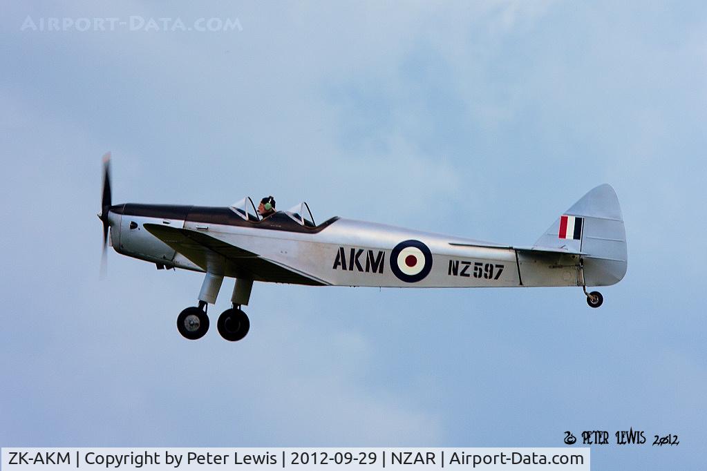 ZK-AKM, De Havilland DH-94 Moth Minor C/N 94012, G S & G A Smith, Dairy Flat