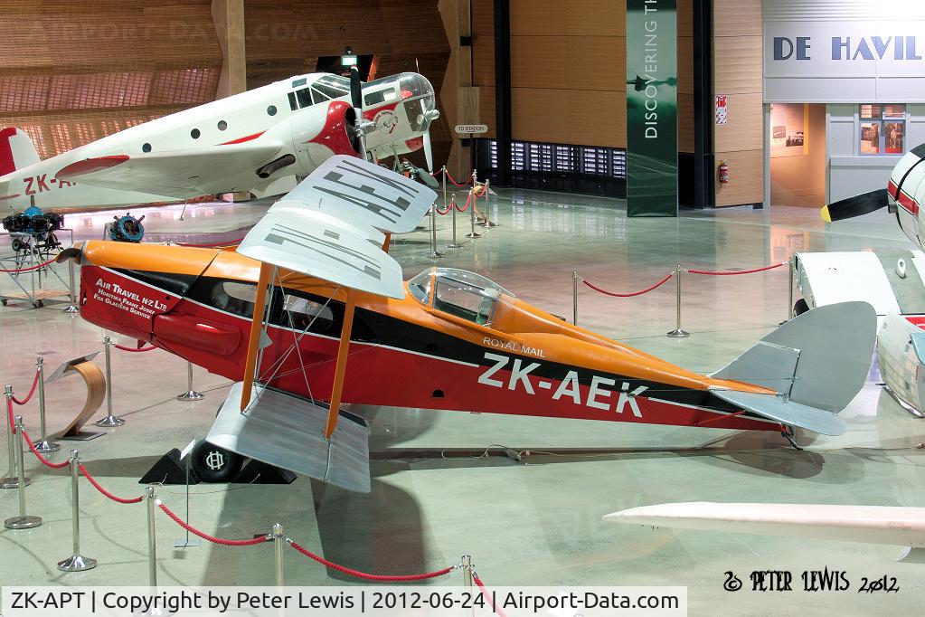 ZK-APT, 1947 De Havilland DH.83 Fox Moth C/N FM48, The original, condemned, fuselage of ZK-APT static restored to represent ZK-AEK for museum display at MoTAT