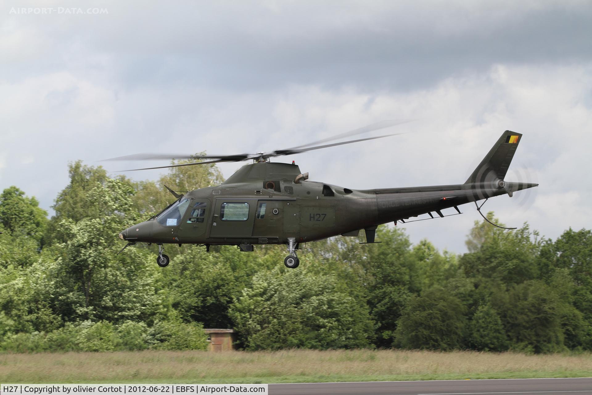 H27, 1993 Agusta A-109BA C/N 0327, Florennes 2012