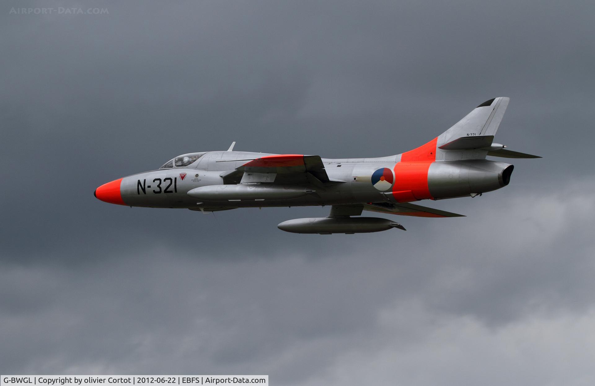 G-BWGL, 1959 Hawker Hunter T.8C C/N 41H/695946, Florennes 2012