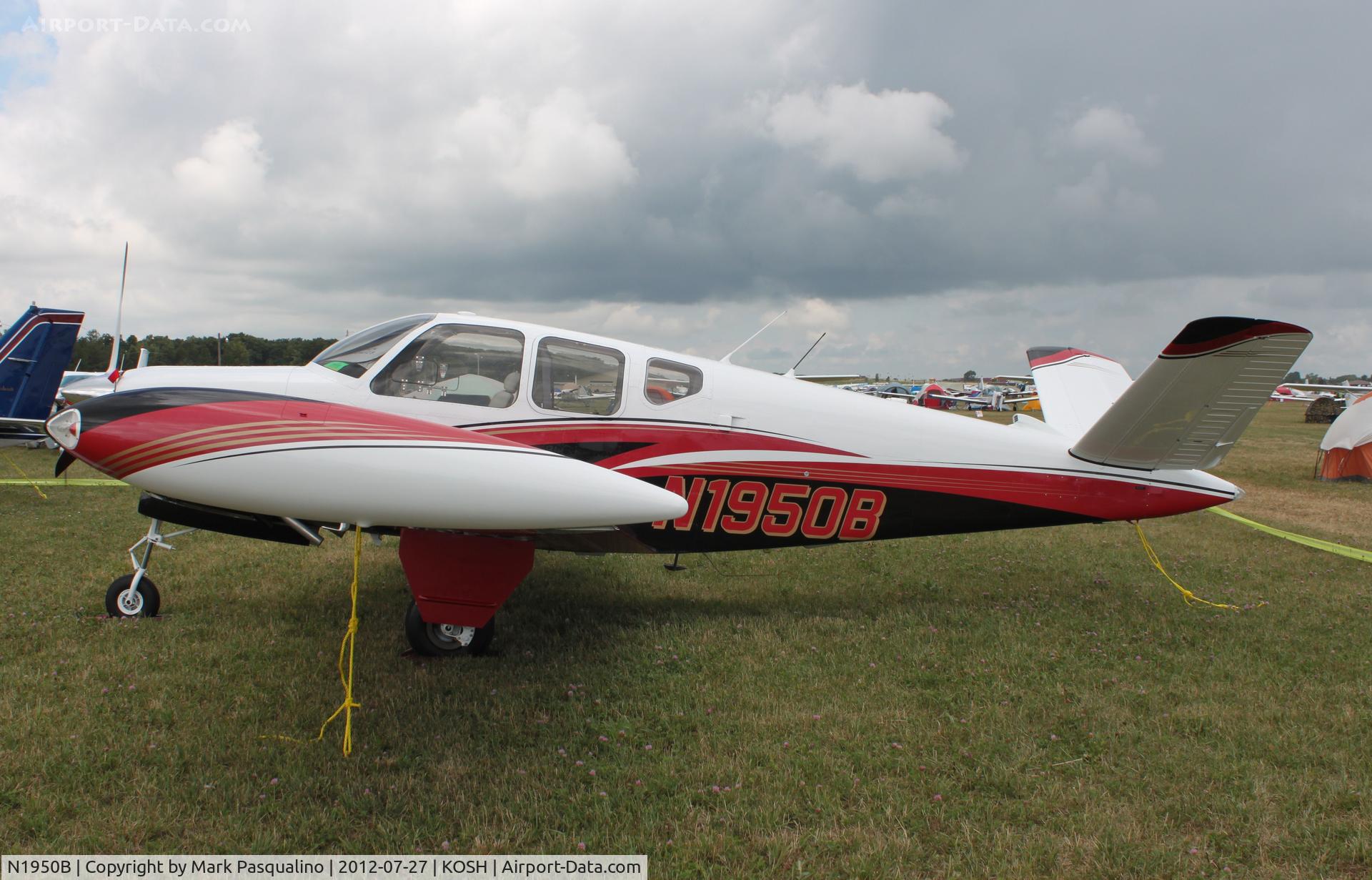 N1950B, 1950 Beech B35 C/N D-2206, Beech B35