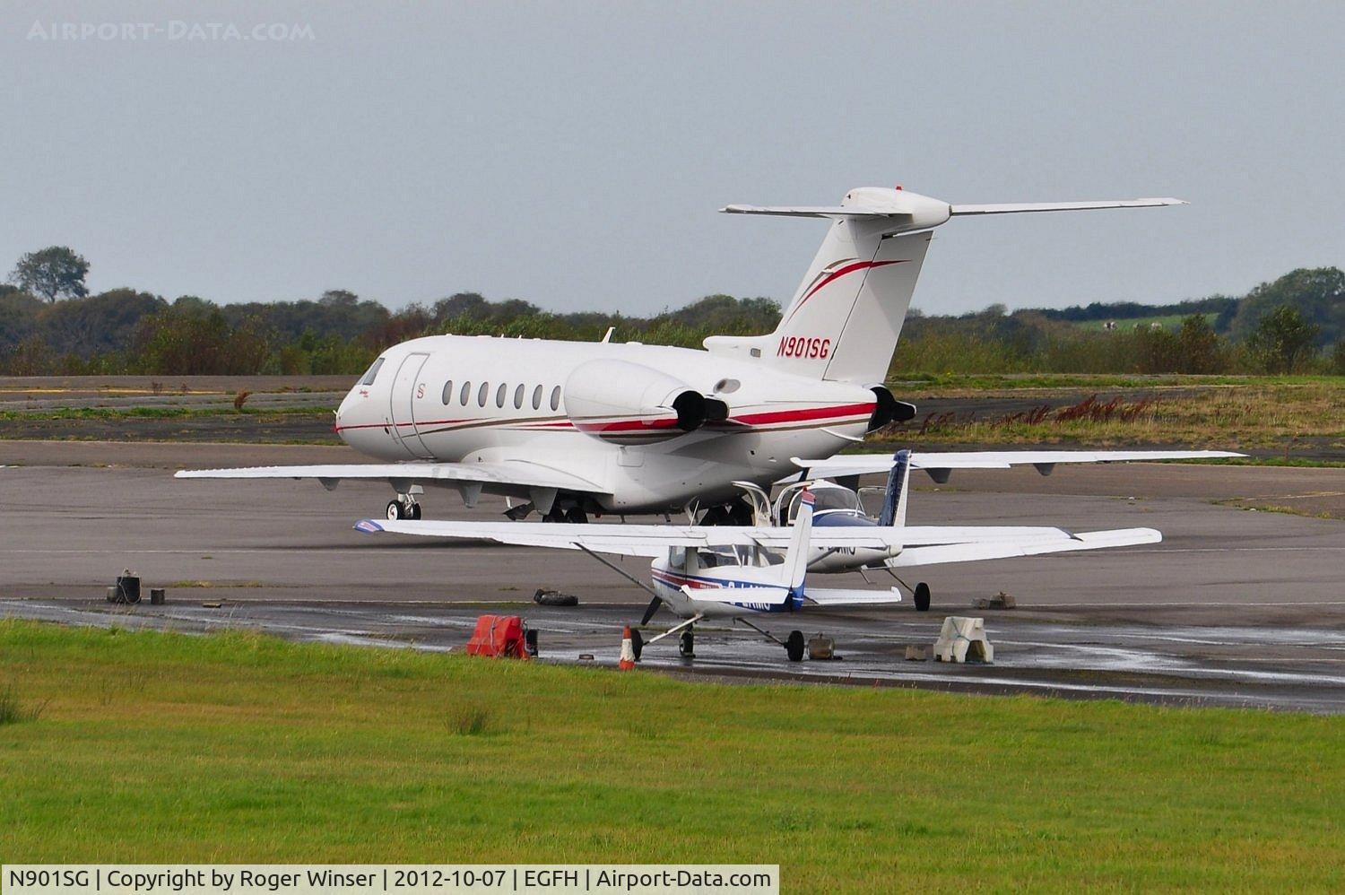 N901SG, 2009 Hawker Beechcraft 4000 C/N RC-29, Stop over at Swansea Airport.
