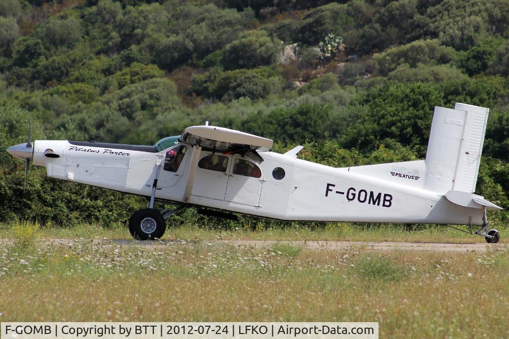 F-GOMB, 1995 Pilatus PC-6/B2-H4 Turbo Porter C/N 819, Takeoff with skydivers on board