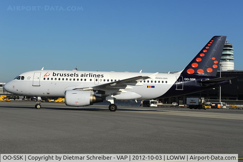 OO-SSK, 2000 Airbus A319-112 C/N 1336, Brussela Airlines Airbus 319
