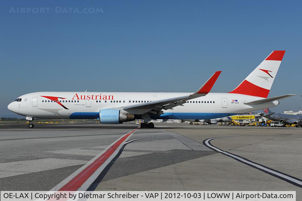 OE-LAX, 1992 Boeing 767-3Z9/ER C/N 27095, Austrian Airlines Boeing 767-300