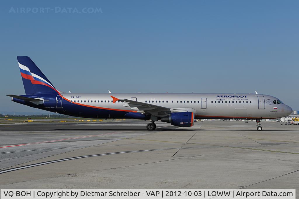 VQ-BOH, 2012 Airbus A321-211 C/N 5044, Aeroflot Airbus 321