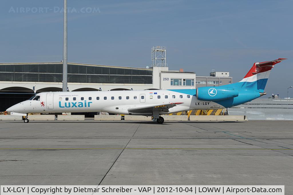 LX-LGY, 2000 Embraer EMB-145LU (ERJ-145LU) C/N 145242, Luxair Embraer 145