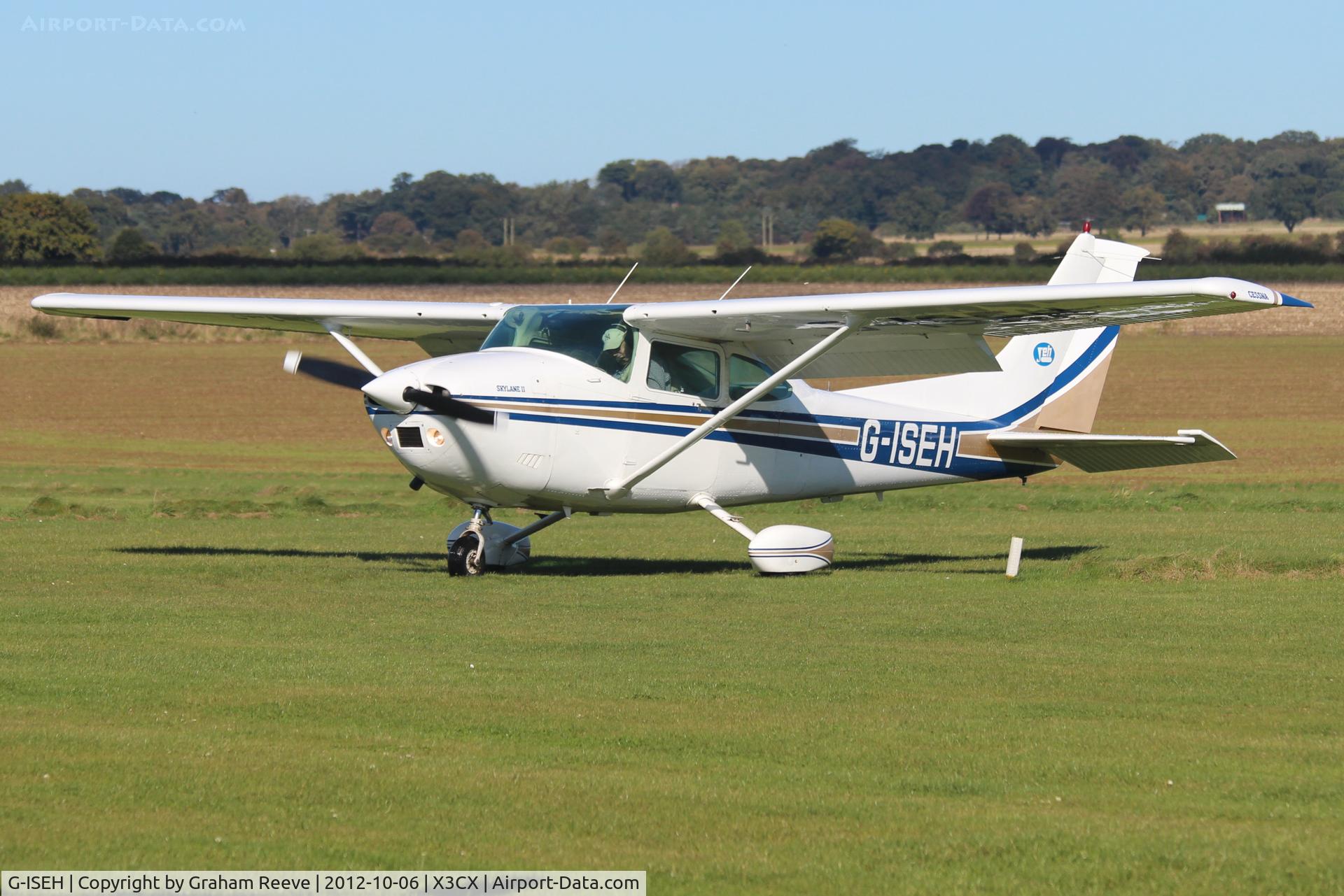 G-ISEH, 1981 Cessna 182R Skylane C/N 182-67843, Just landed.
