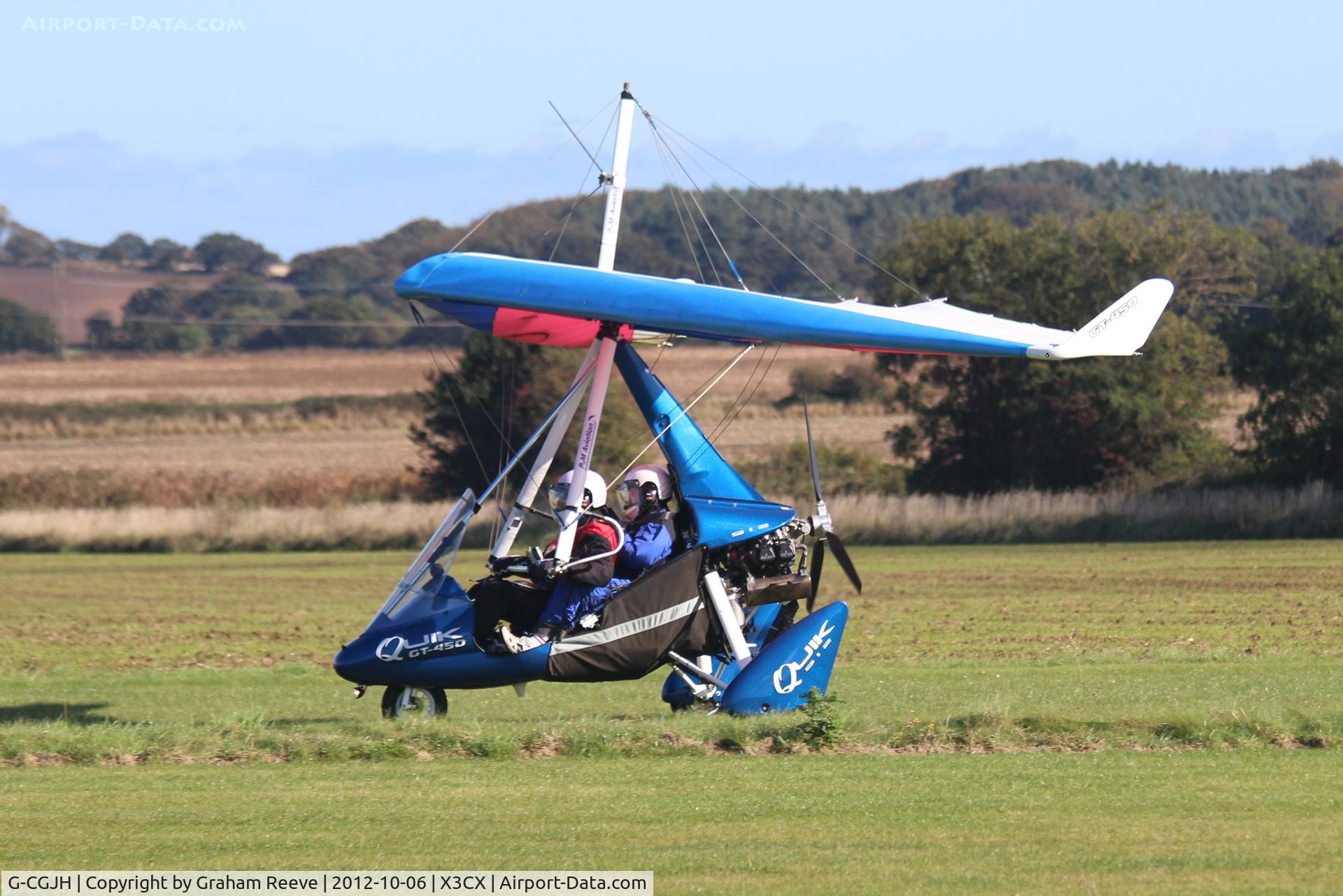 G-CGJH, P&M Aviation Quik GT450 C/N 8511, Just landed.