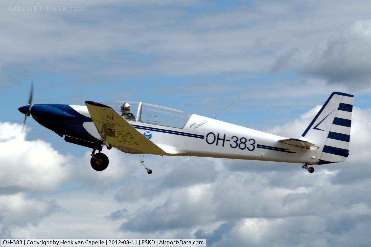 OH-383, 1969 Sportavia-Putzer RF-5 C/N 5023, Finnish Fournier RF-5 motorglider taking off from Dala-Järna airfield, Sweden.