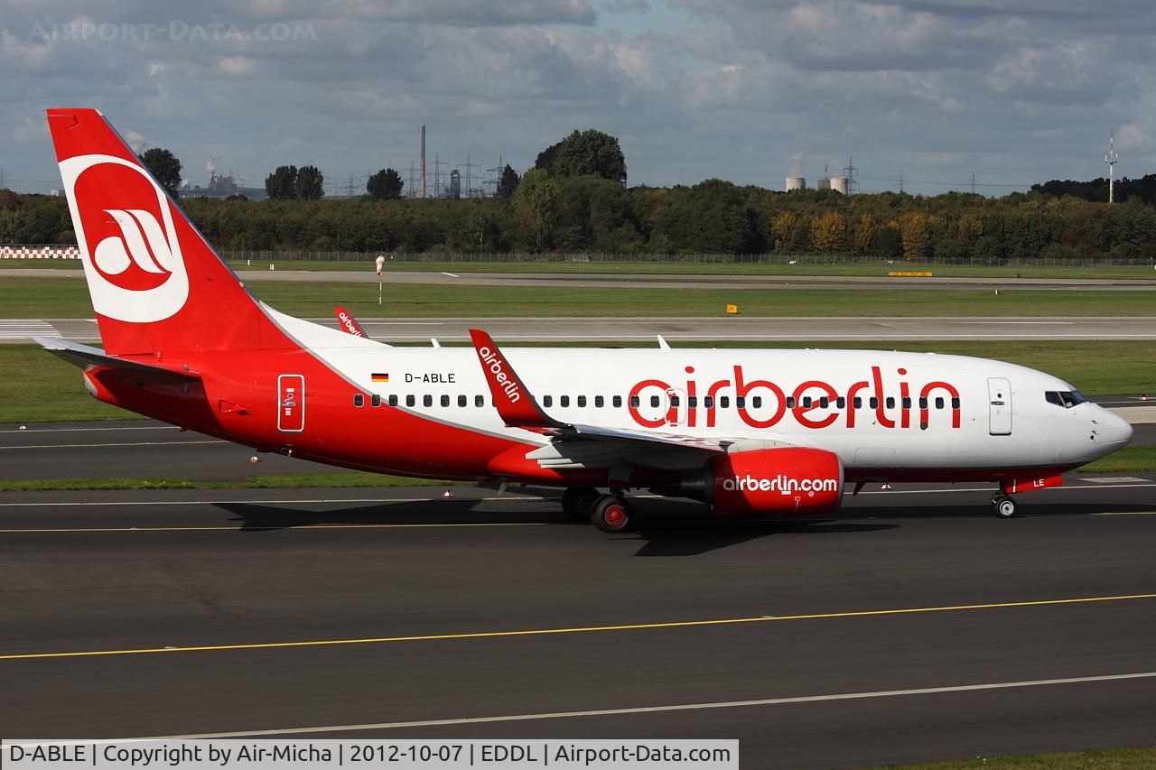 D-ABLE, 2010 Boeing 737-76J C/N 36873, Air Berlin, Boeing 737-76J (WL), CN: 36873/3496