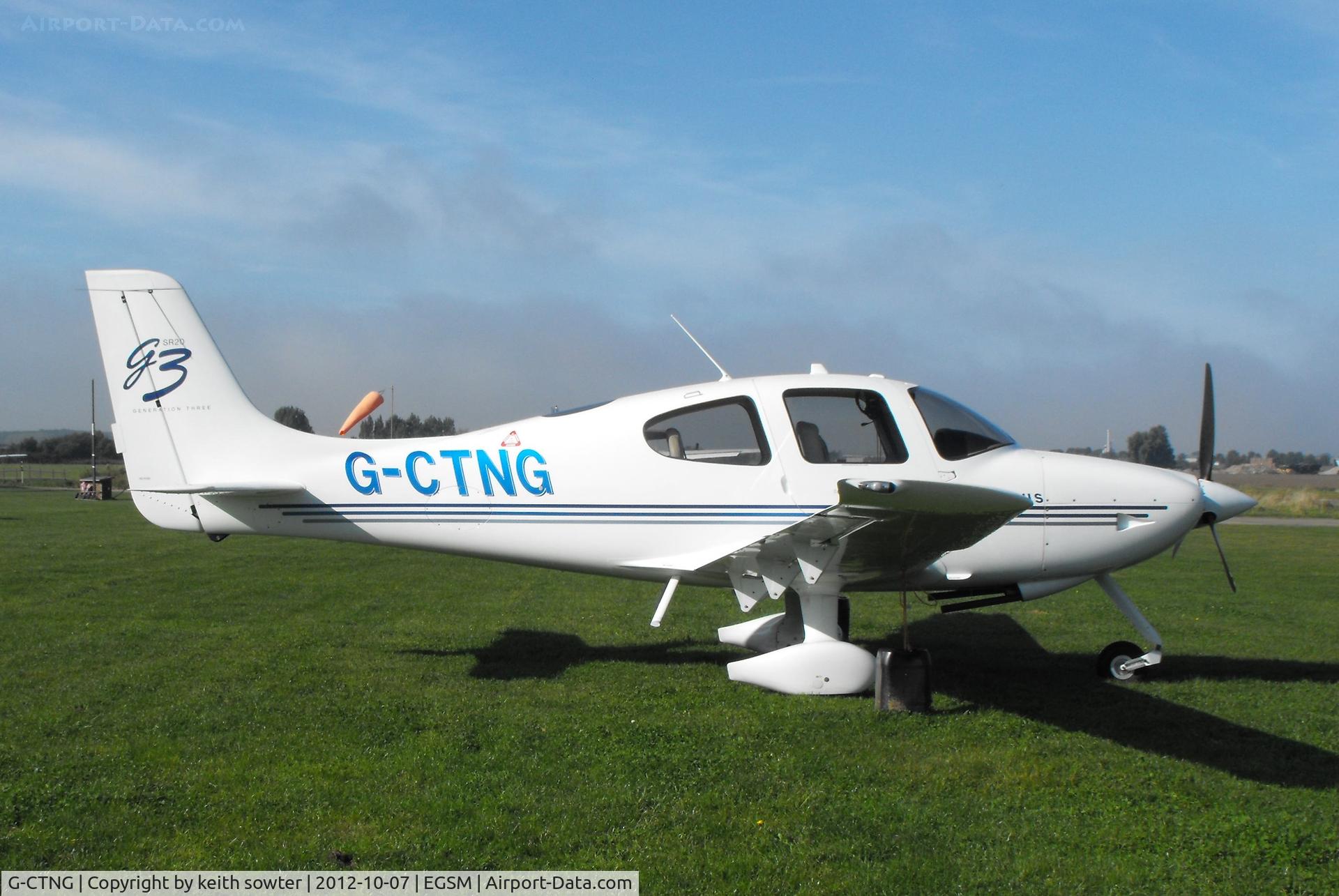G-CTNG, 2008 Cirrus SR20 C/N 2012, visiting aircraft