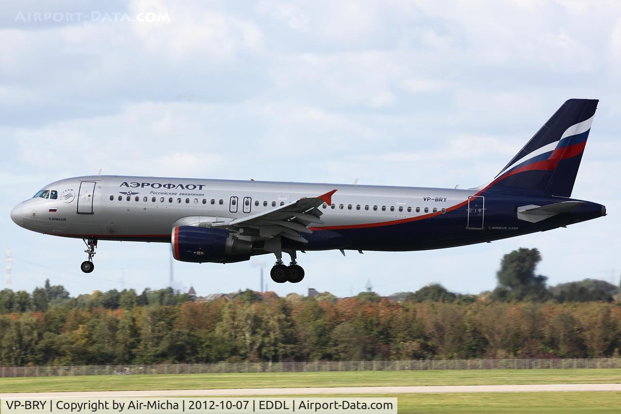 VP-BRY, 2007 Airbus A320-214 C/N 3052, Aeroflot, Airbus A320-214, CN: 3052, Name: K. Brulloff