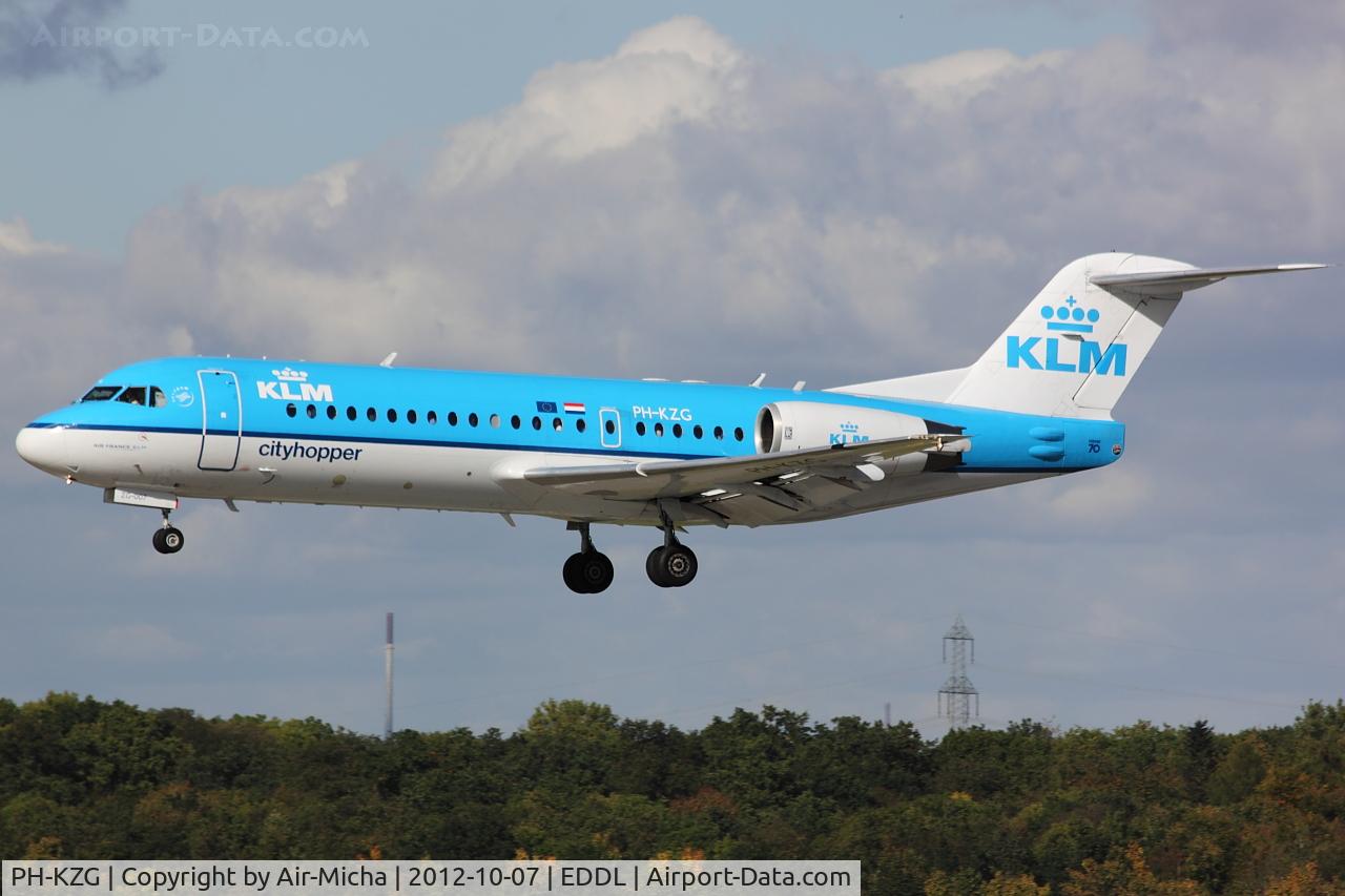 PH-KZG, 1996 Fokker 70 (F-28-0070) C/N 11578, KLM Cityhopper, Fokker F70, CN: 11578