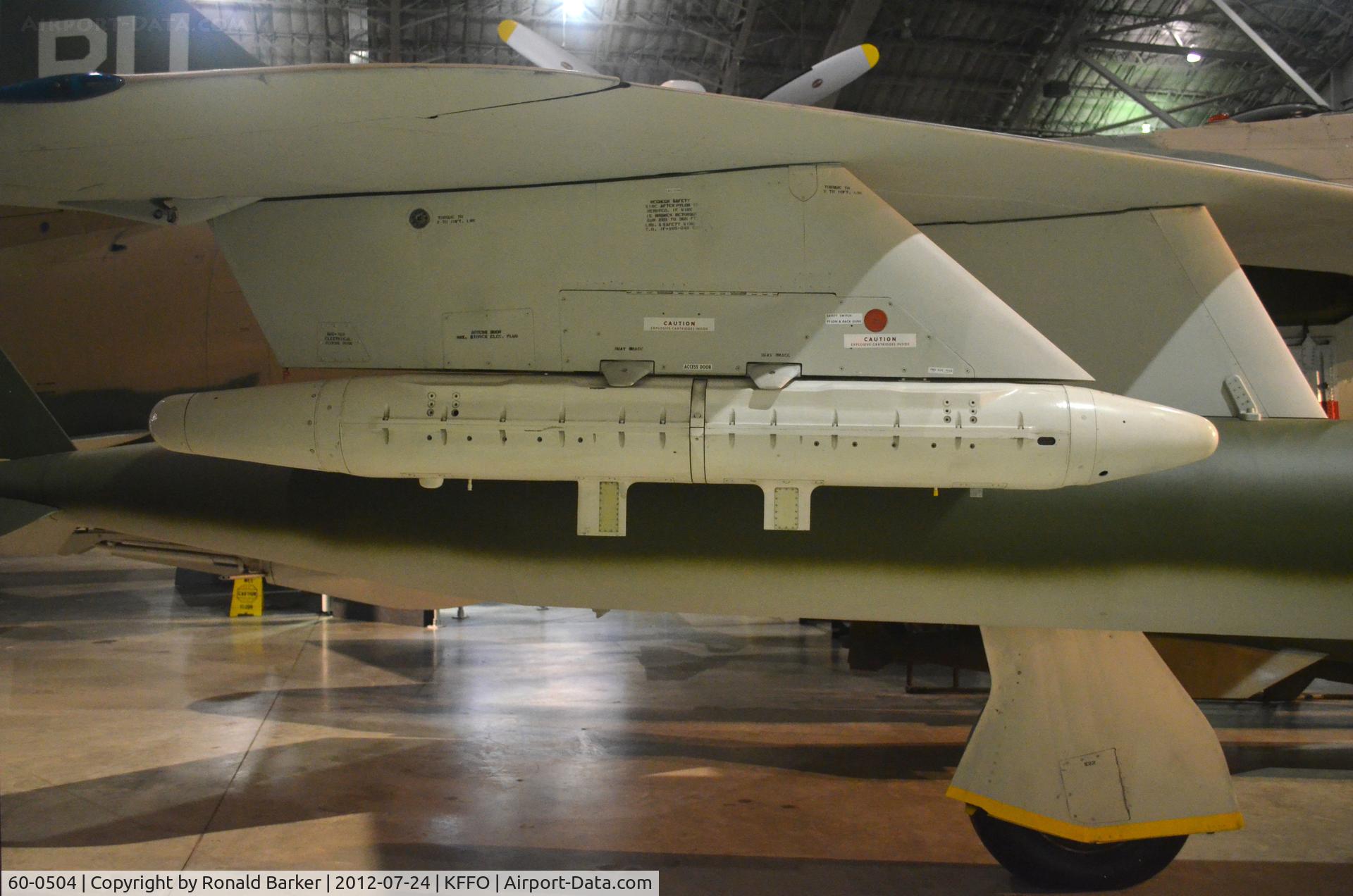 60-0504, 1961 Republic F-105D Thunderchief C/N D192, ECM pod on the Thud