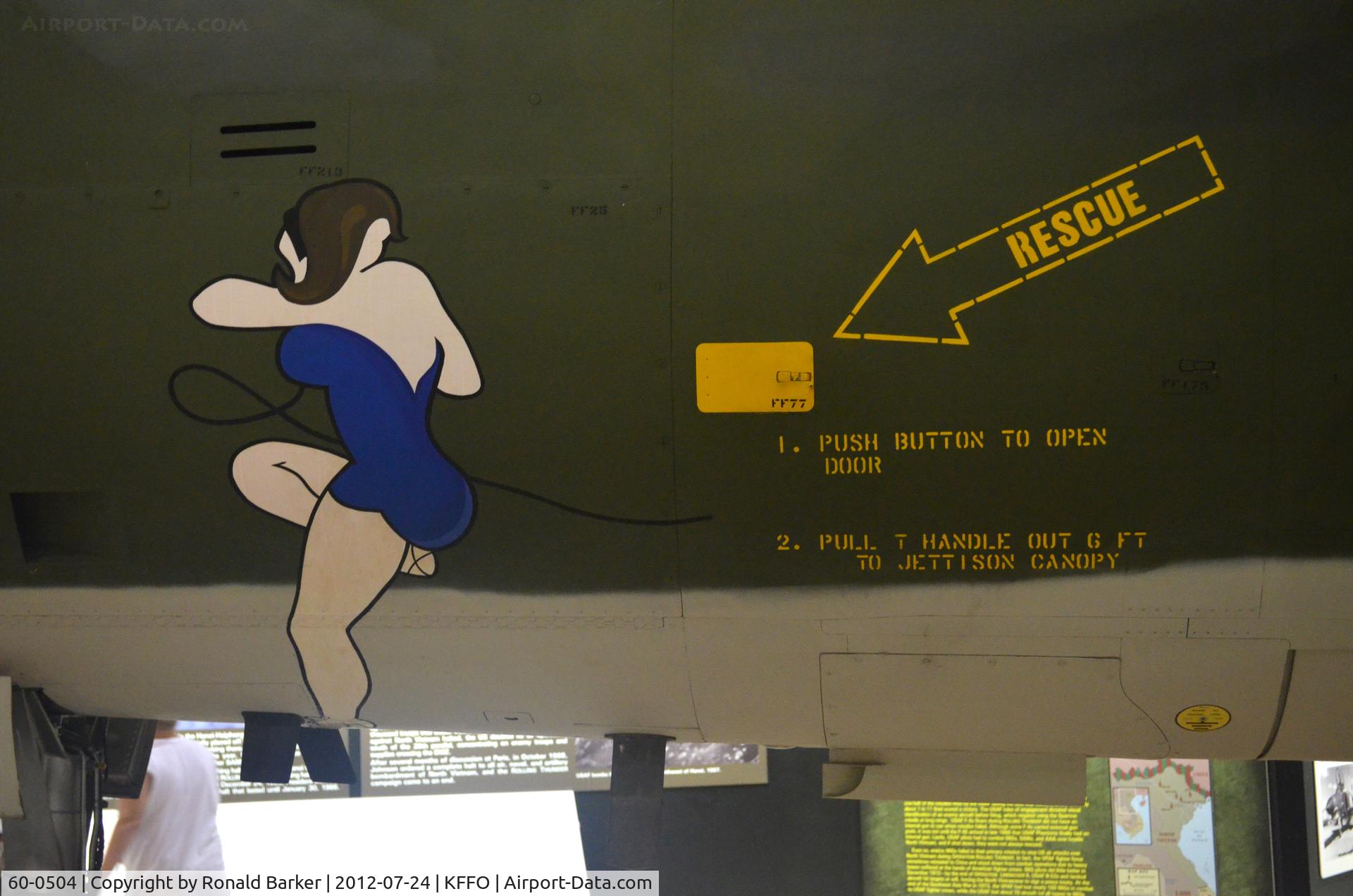 60-0504, 1961 Republic F-105D Thunderchief C/N D192, Nose art