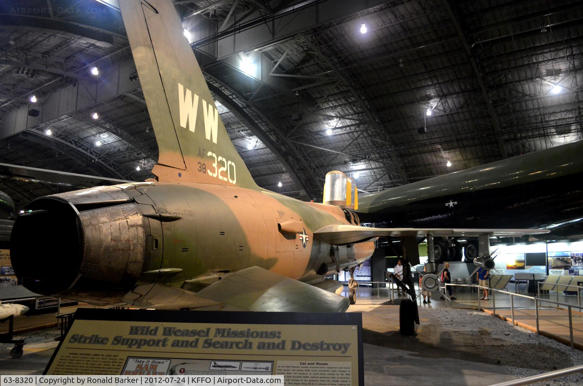 63-8320, 1963 Republic F-105G-1-RE Thunderchief C/N F097, AF Museum
