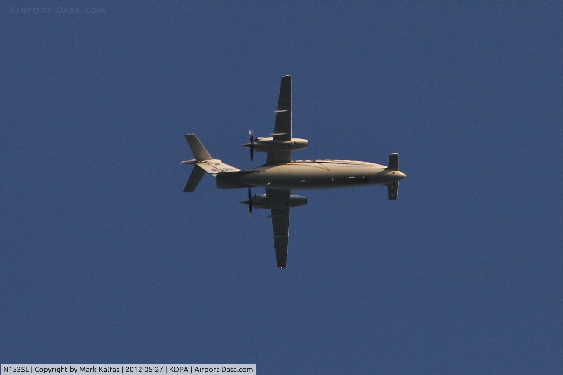N153SL, 2002 Piaggio P-180 C/N 1054, Avantair Piaggio P180, VNR153 3000' inbound to DuPage (KDPA).