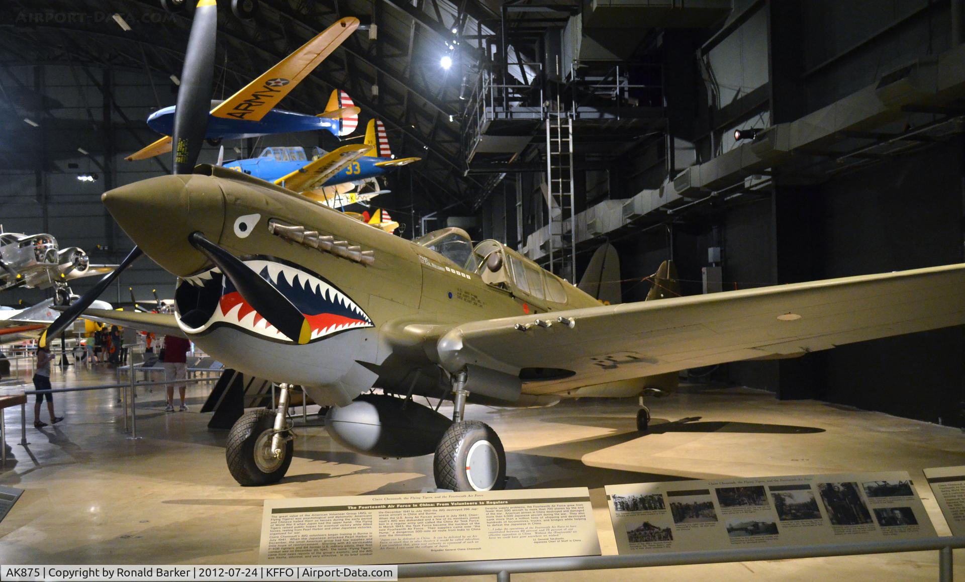 AK875, 1942 Curtiss P-40E Kittyhawk 1A C/N 15349, AF Museum