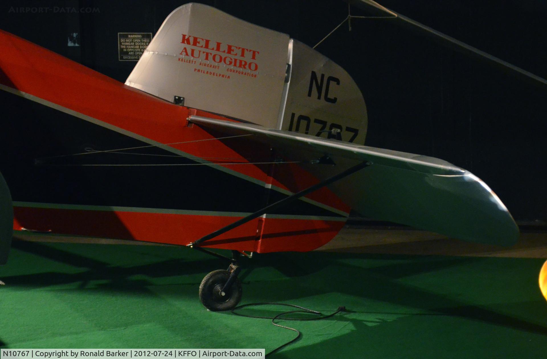 N10767, 1931 Kellett K-3 C/N 2, AF Museum