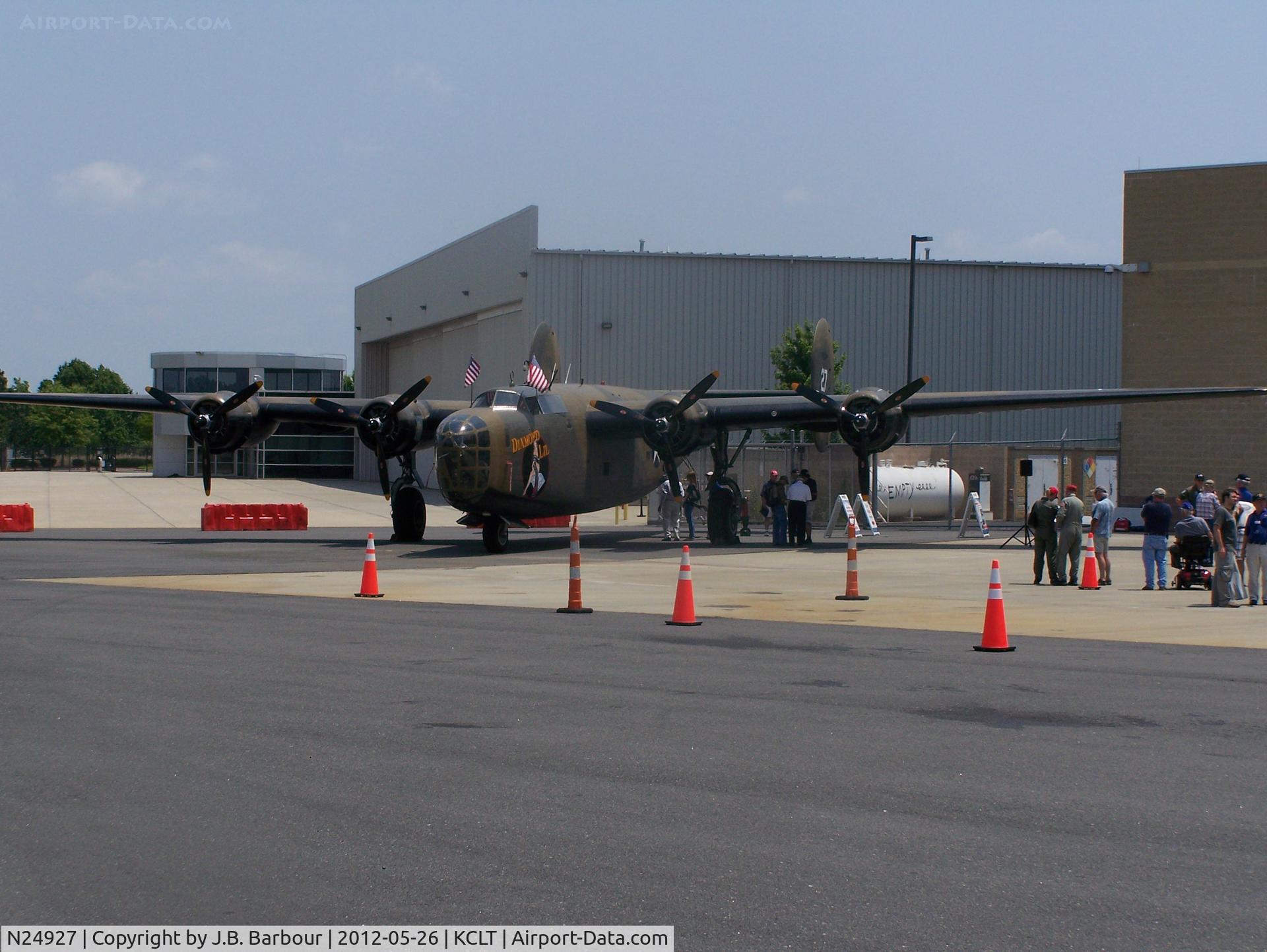 N24927, 1940 Consolidated Vultee RLB30 (B-24) C/N 18, 2 hours after this photo was taken this aircraft crashed with landing gear problems at KCLT
