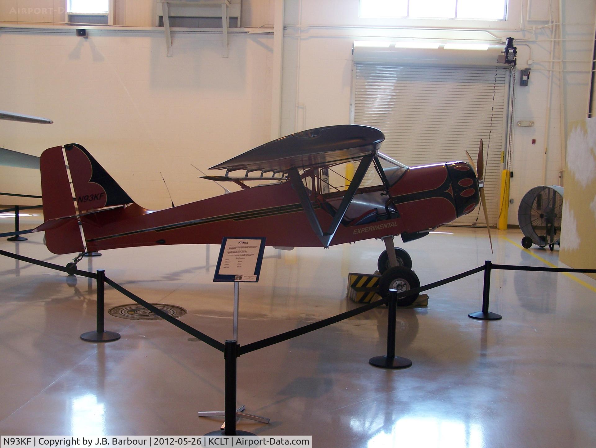 N93KF, 1995 Skystar Kitfox Model 4-1200 (Classic IV) C/N 1845, Just for show now