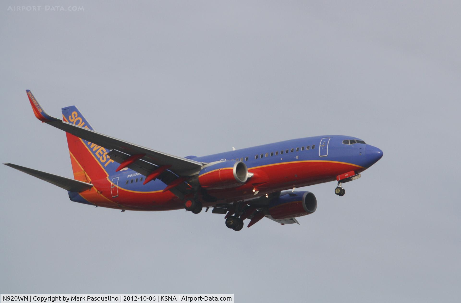 N920WN, 2008 Boeing 737-7H4 C/N 32460, Boeing 737-700
