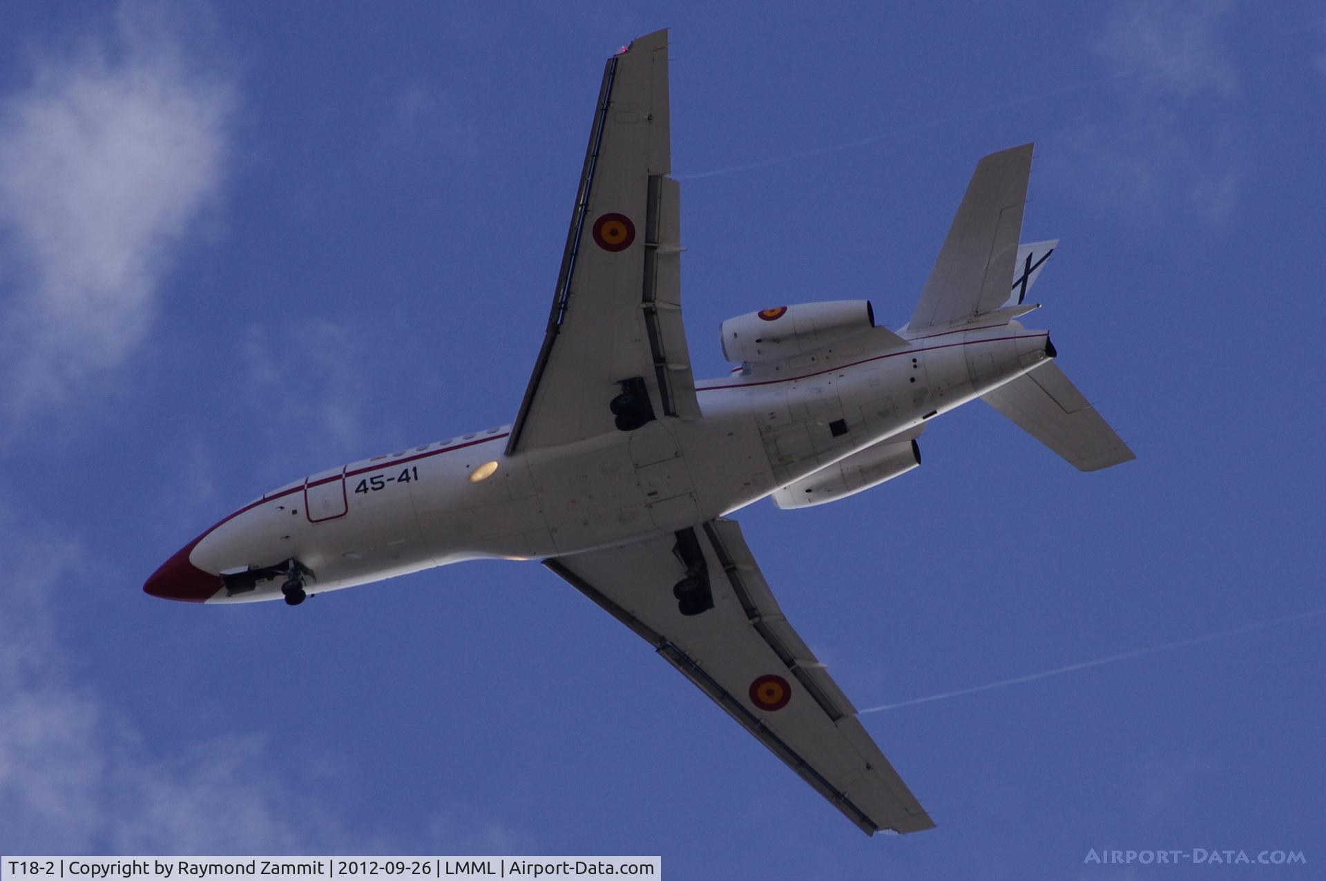 T18-2, 1990 Dassault Falcon 900 C/N 90, F900 T.18-2 Spanish Air Force.