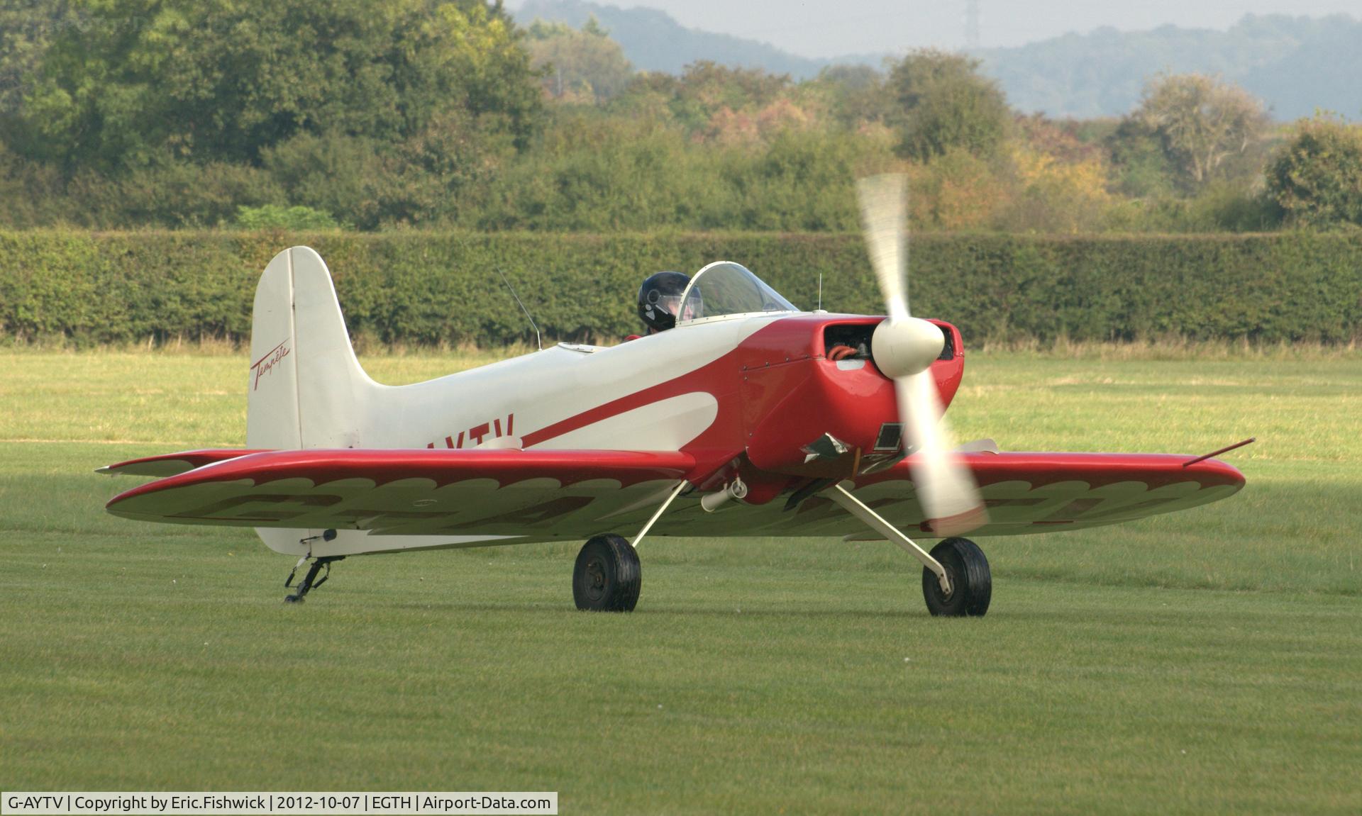 G-AYTV, 1971 Jurca MJ-2D Tempete C/N PFA 2002, 3. G-AYTV at Shuttleworth Autumn Air Show, October, 2012